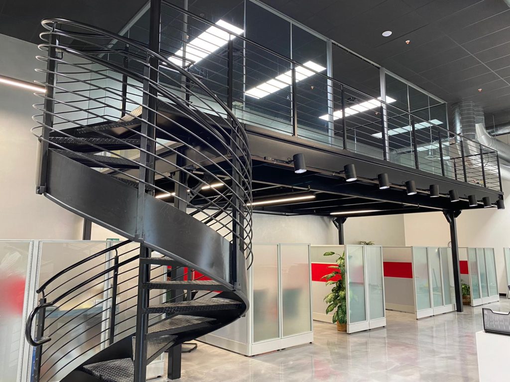 metal spiral staircase