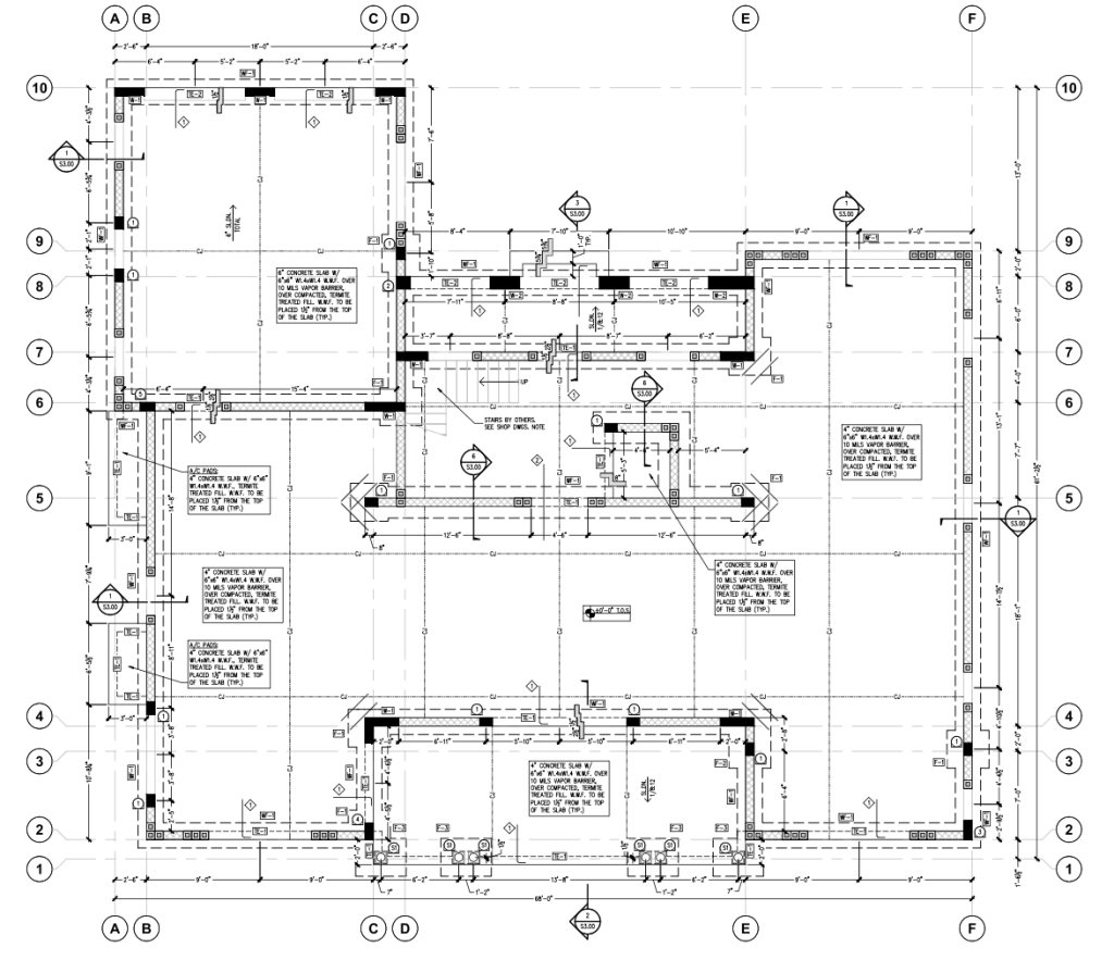 Foundation ground floor plan