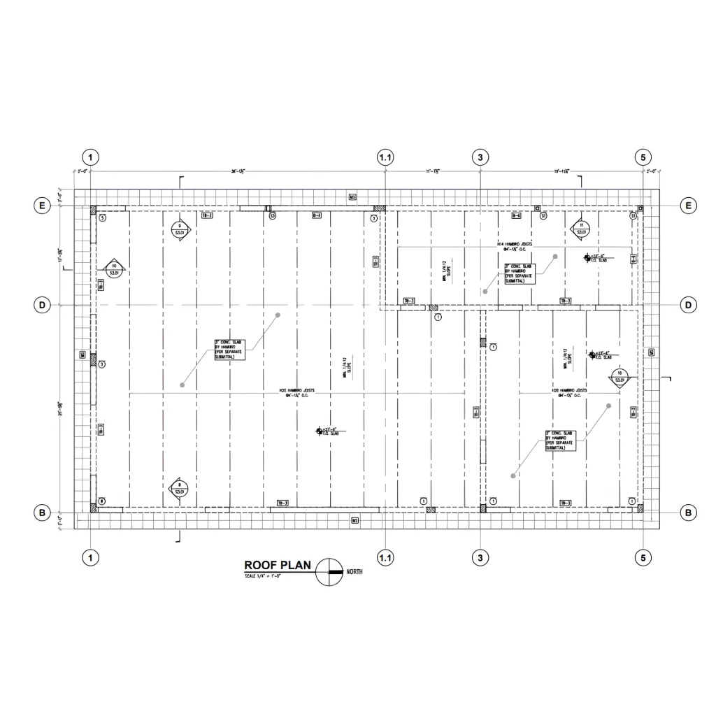Roof Plan. (Produced by DOP Engineering)