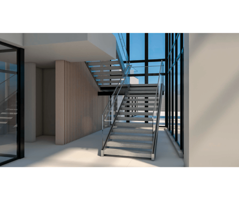 Cantilever Stair and Glass Railings