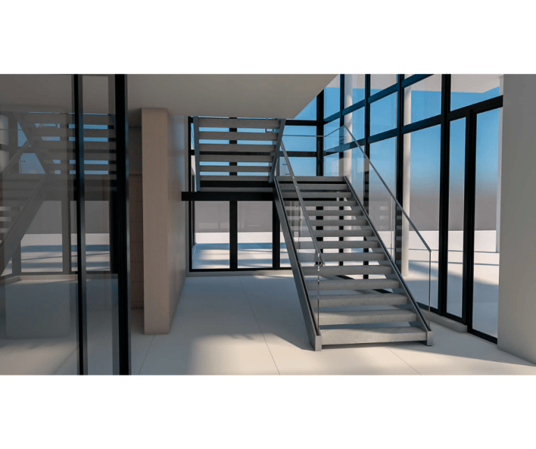 Cantilever Stair and Glass Railings