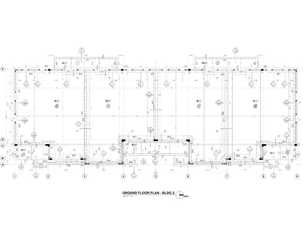 Ground floor - Second building (Produced by DOP Engineering)